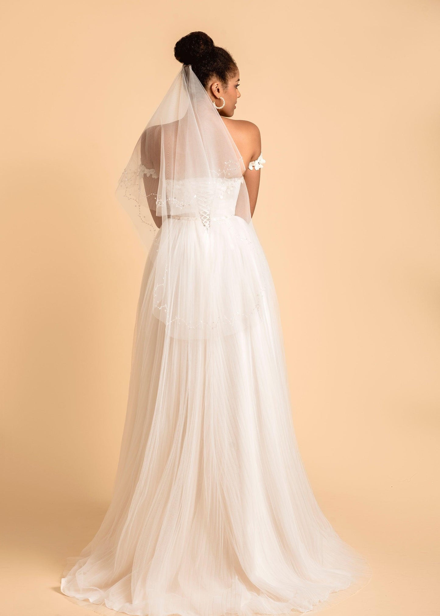 Off Shoulder Wedding Dress | Ada Wedding Dress | Dare and Dazzle