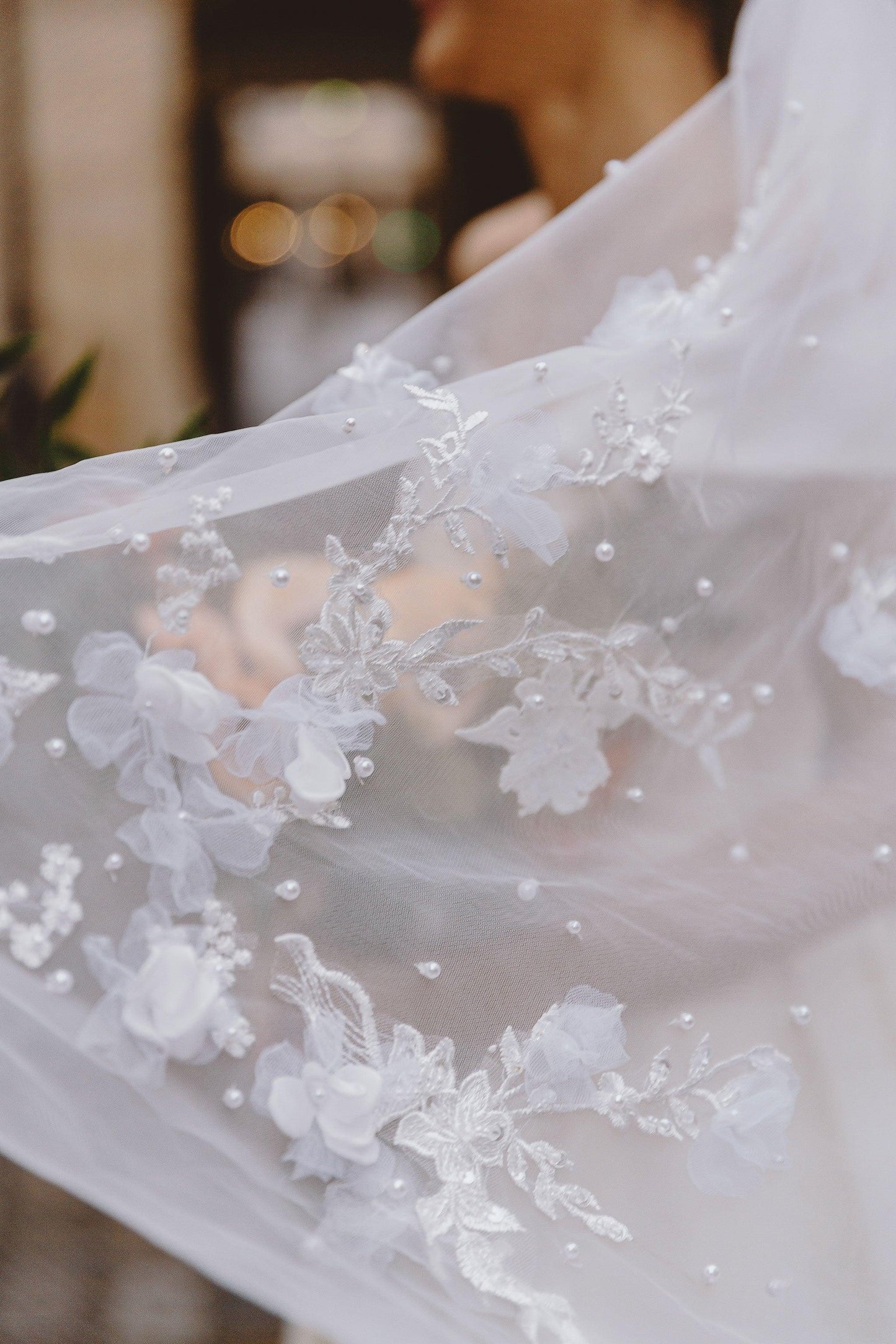 Knee Length Veil | Knee Length Wedding Veil | Dare and Dazzle