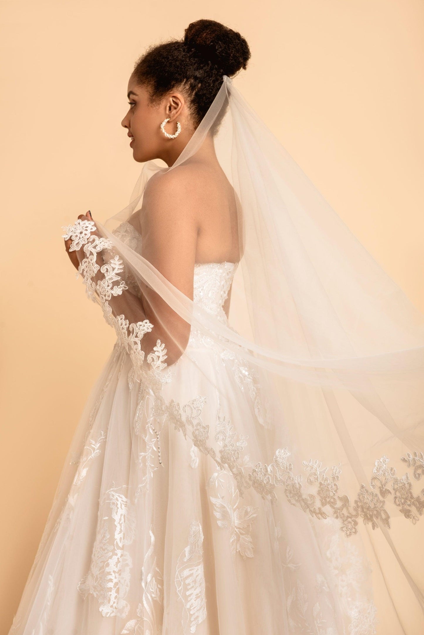 Waltz Length Veil | Wedding Veils for Sale | Dare and Dazzle