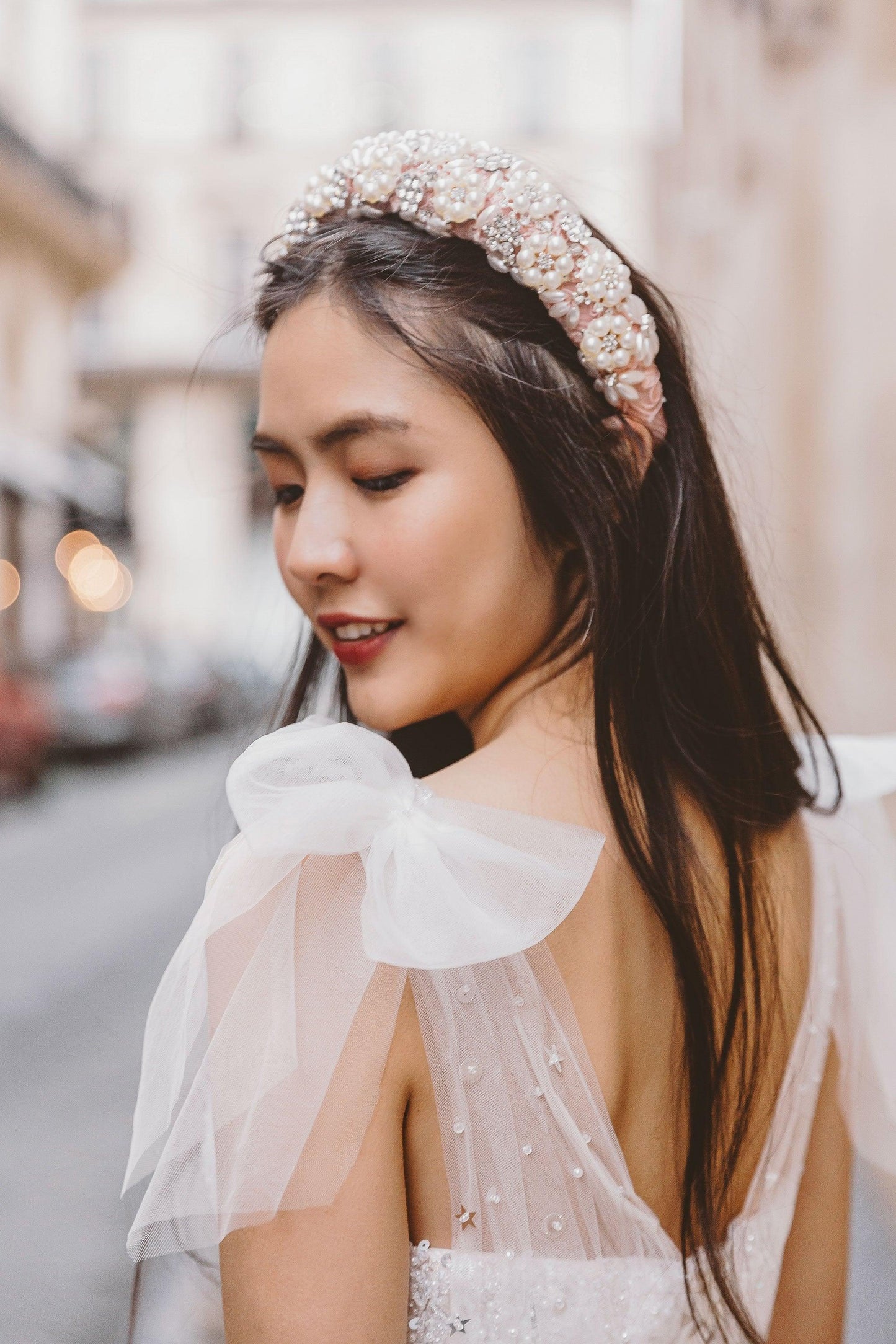 Pearl Embellished Headband | Peonie Headband | Dare and Dazzle