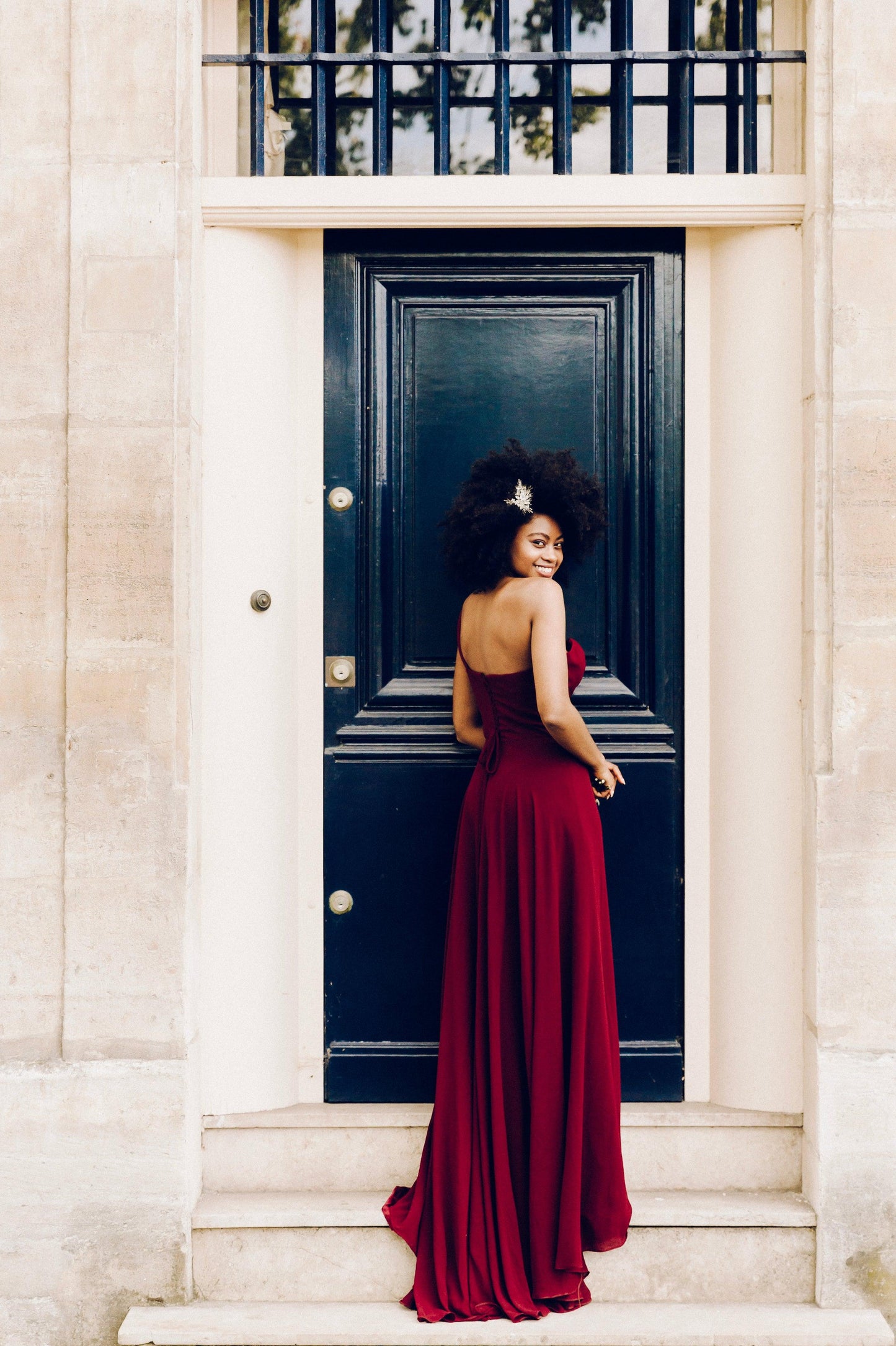 One Shoulder Bridesmaid Dress | Red Bridesmaid Dress | Dare and Dazzle