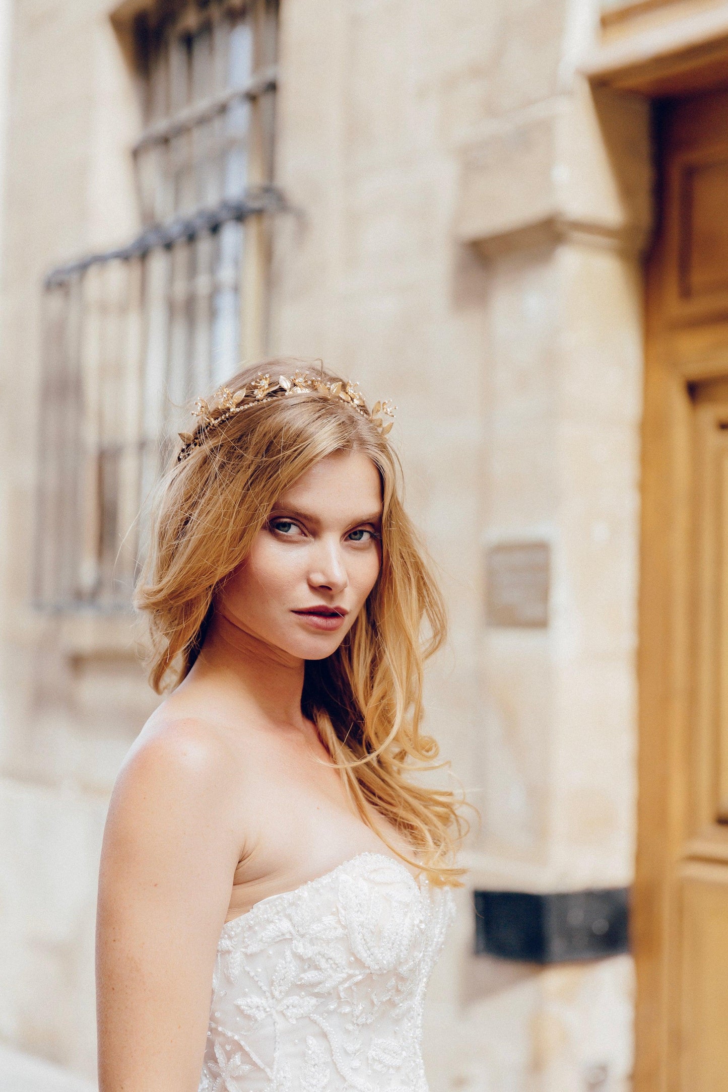 Rhinestone Gold Headband | Rhinestone Headband | Dare and Dazzle