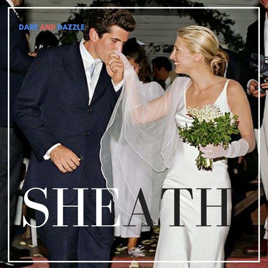 Sheath Wedding Dresses - The ultimate minimalist style - Dare and Dazzle