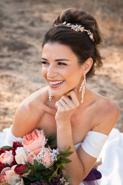 Fit and Flare Bridal Gown | Off the Shoulder Gown | Dare and Dazzle