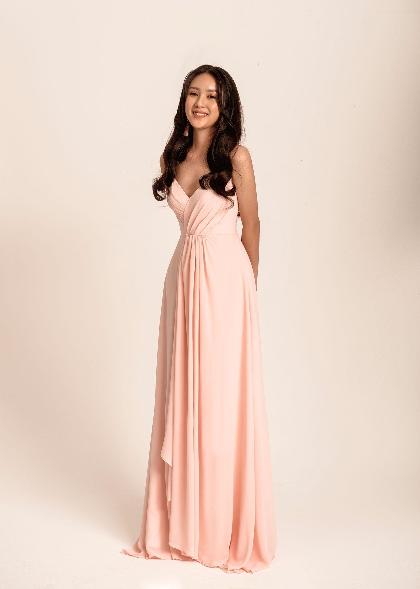 V Neck Bridesmaid Dress | Alice Bridesmaid Dress | Dare and Dazzle