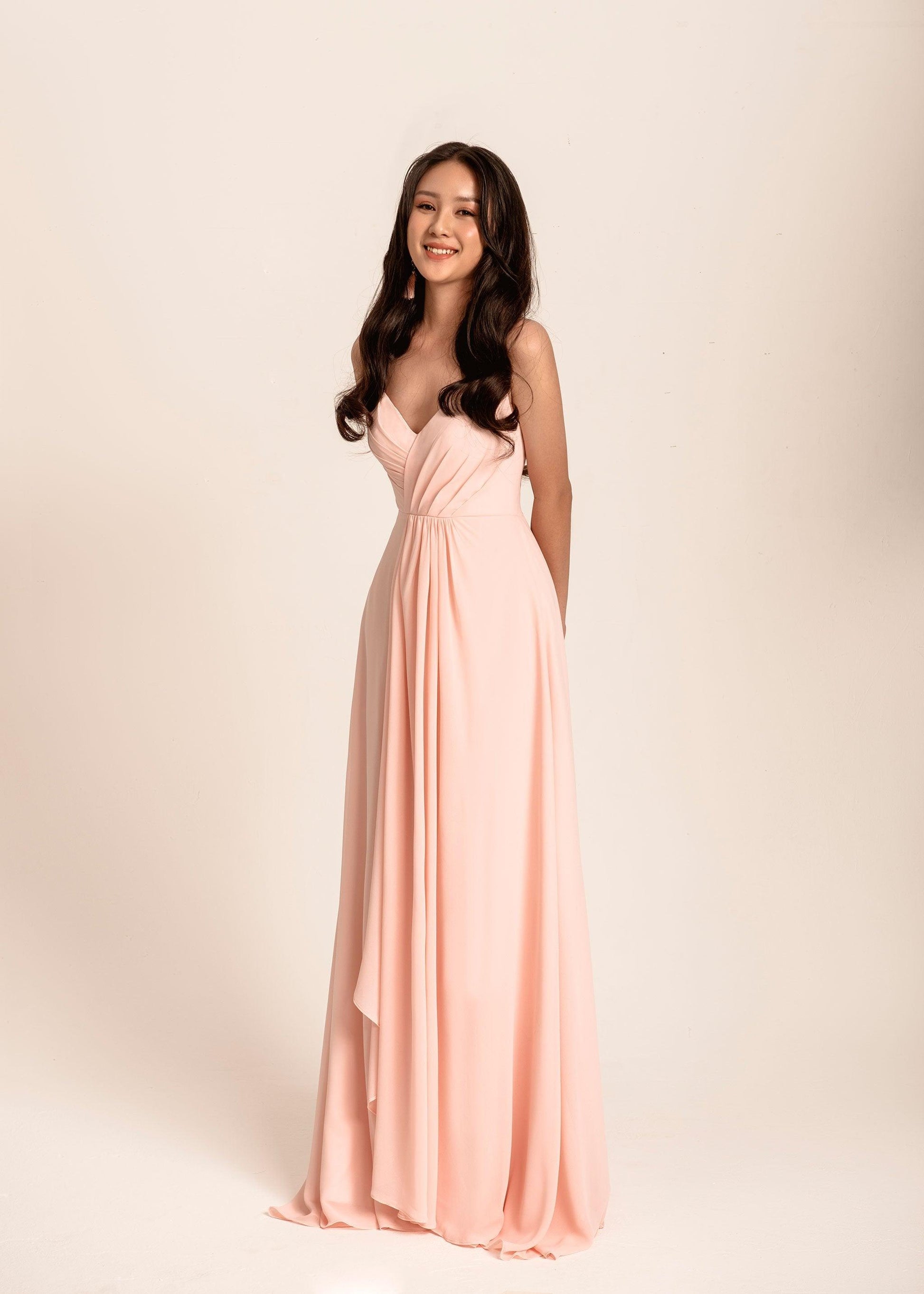 V Neck Bridesmaid Dress | Alice Bridesmaid Dress | Dare and Dazzle