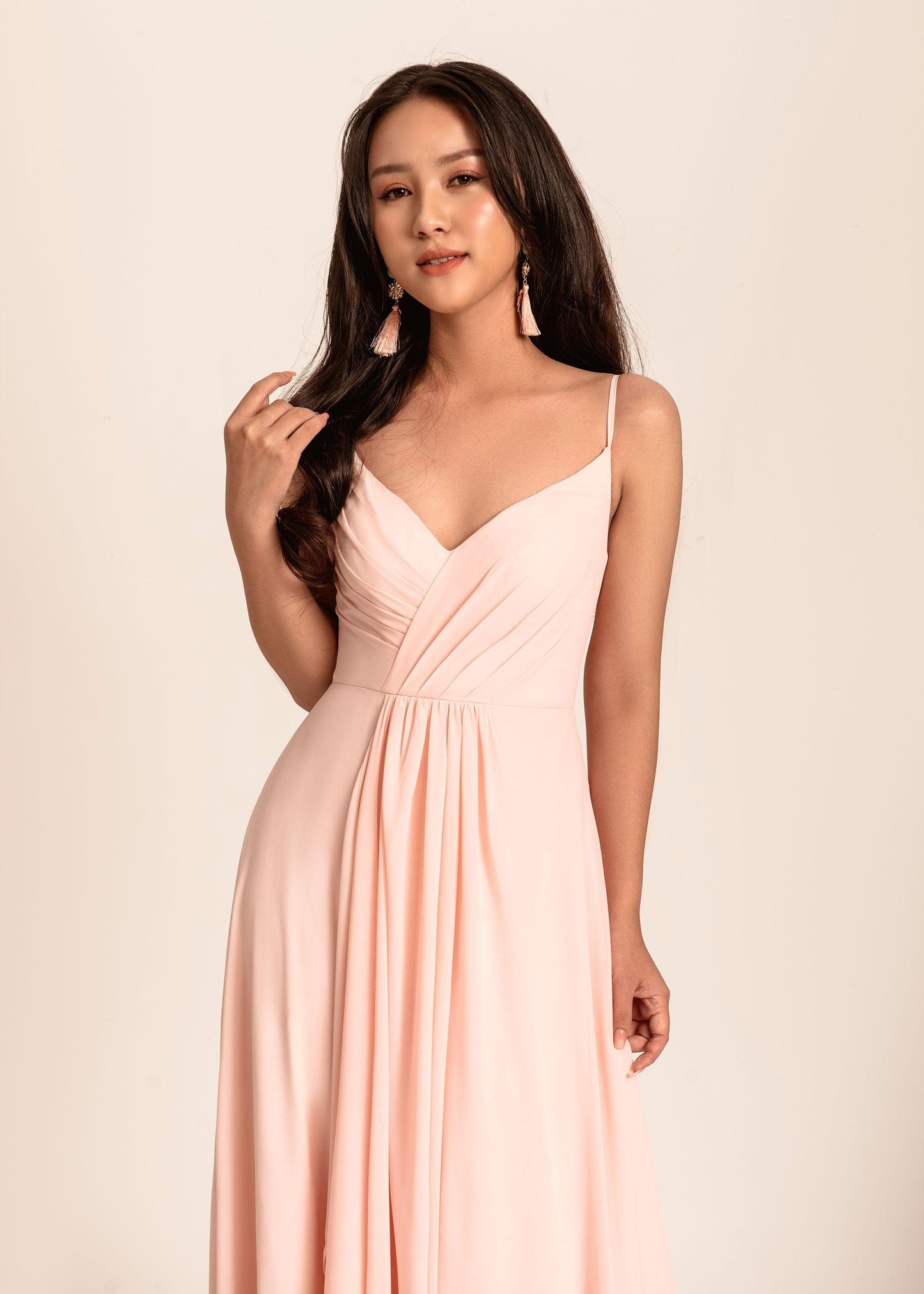 V Neck Bridesmaid Dress | Alice Bridesmaid Dress | Dare and Dazzle