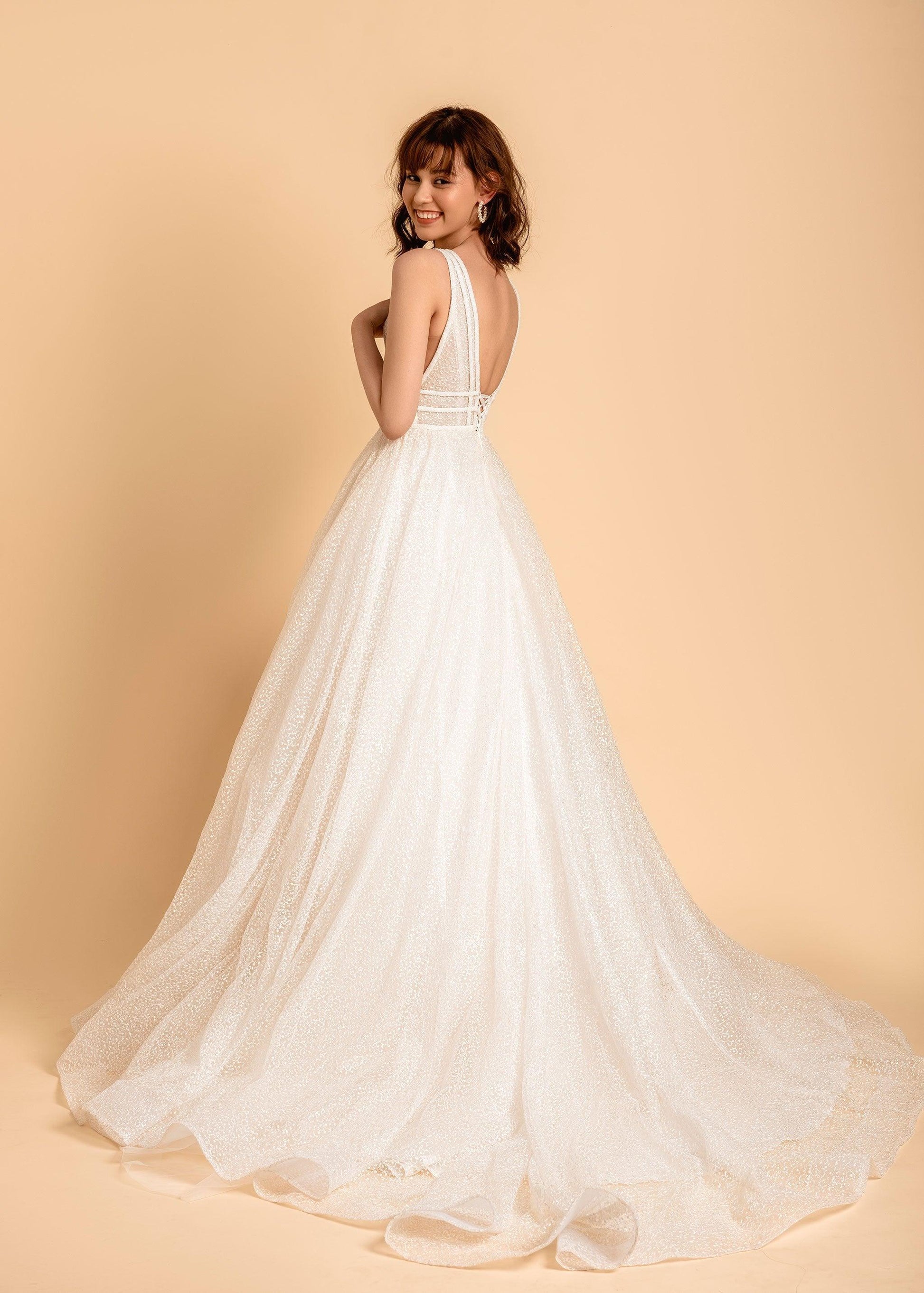 A Line Wedding Dress | Amelia Wedding Dress | Dare and Dazzle