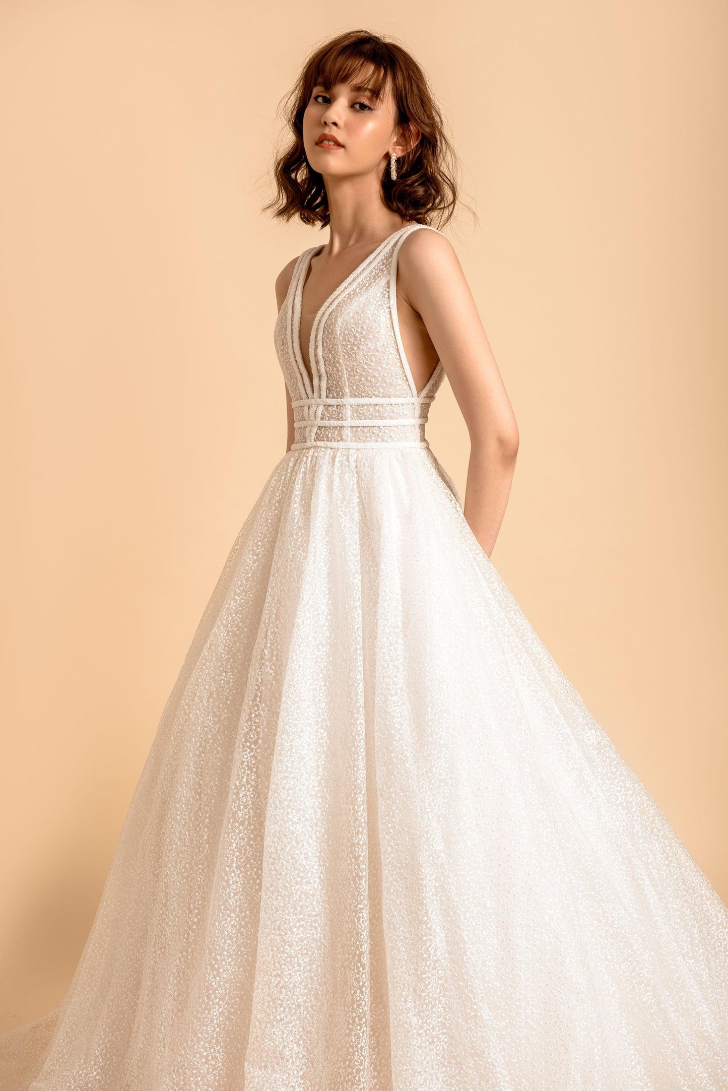 A Line Wedding Dress | Amelia Wedding Dress | Dare and Dazzle