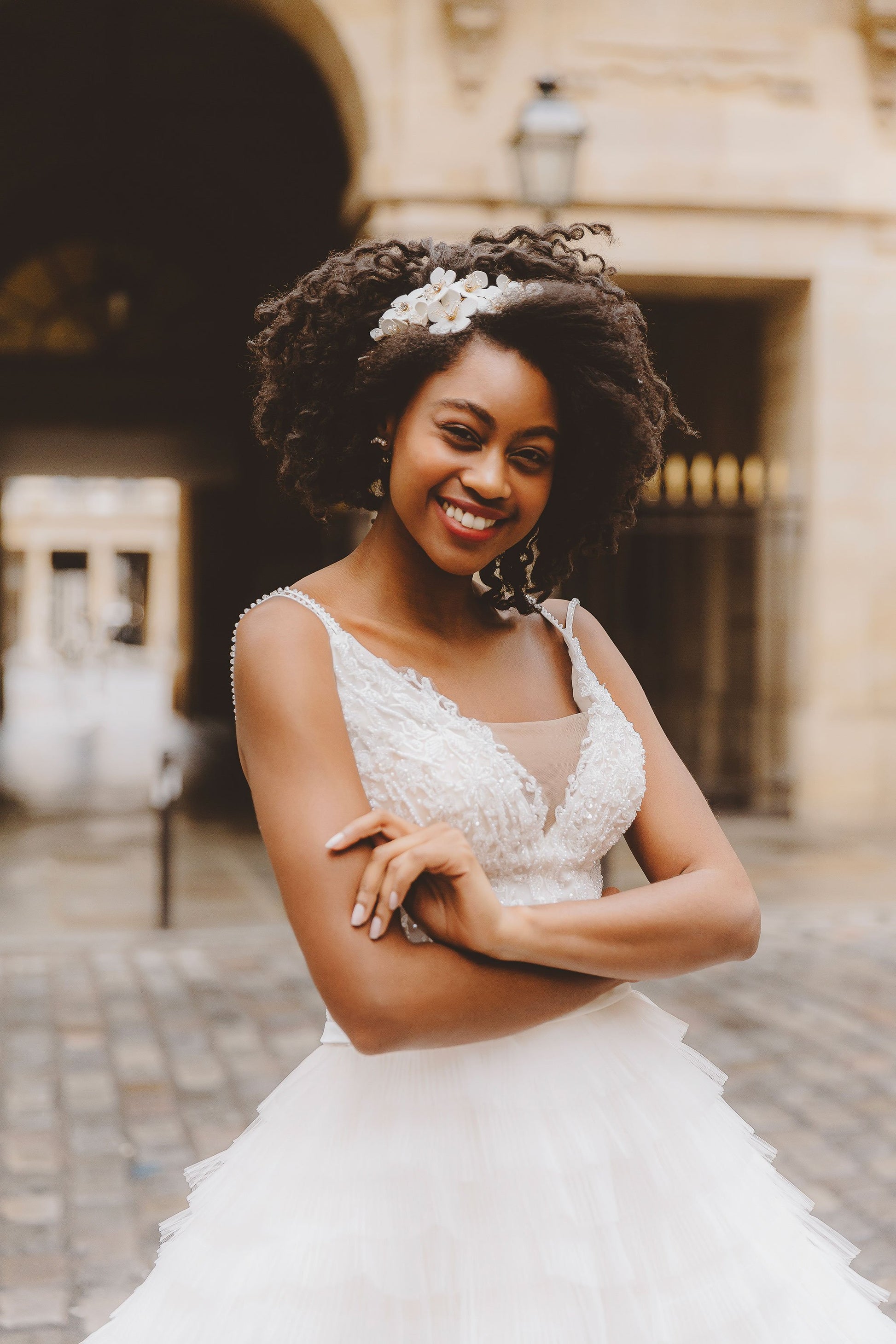 Flower Rhinestone Headband | Flower Crown Headband | Dare and Dazzle