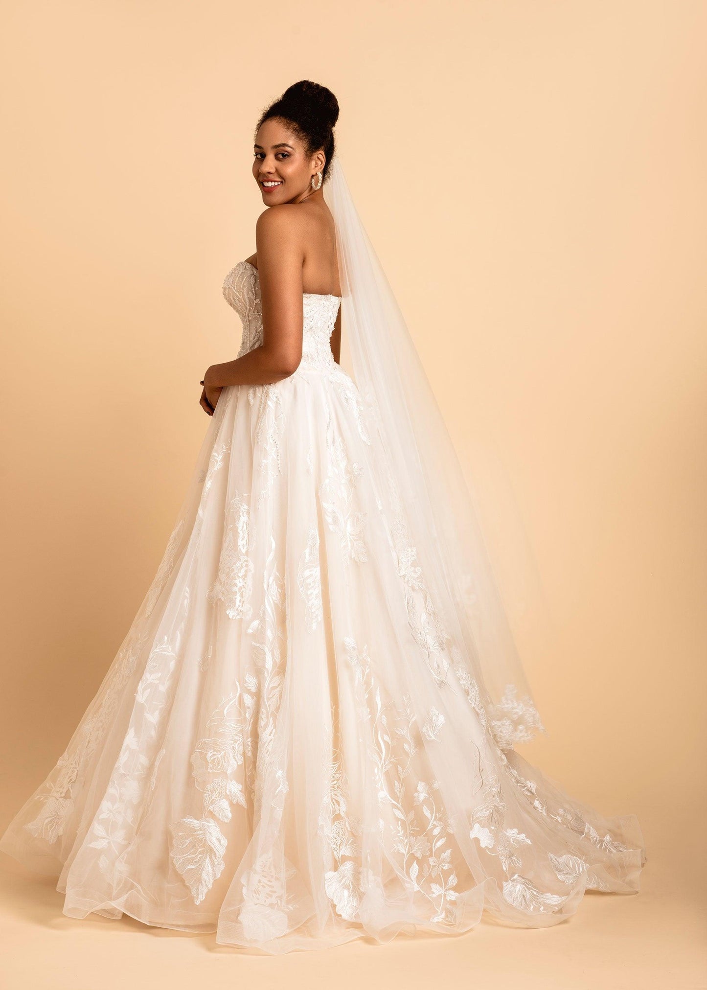 Strapless Wedding Dress | Audrey Hepburn Dress | Dare and Dazzle