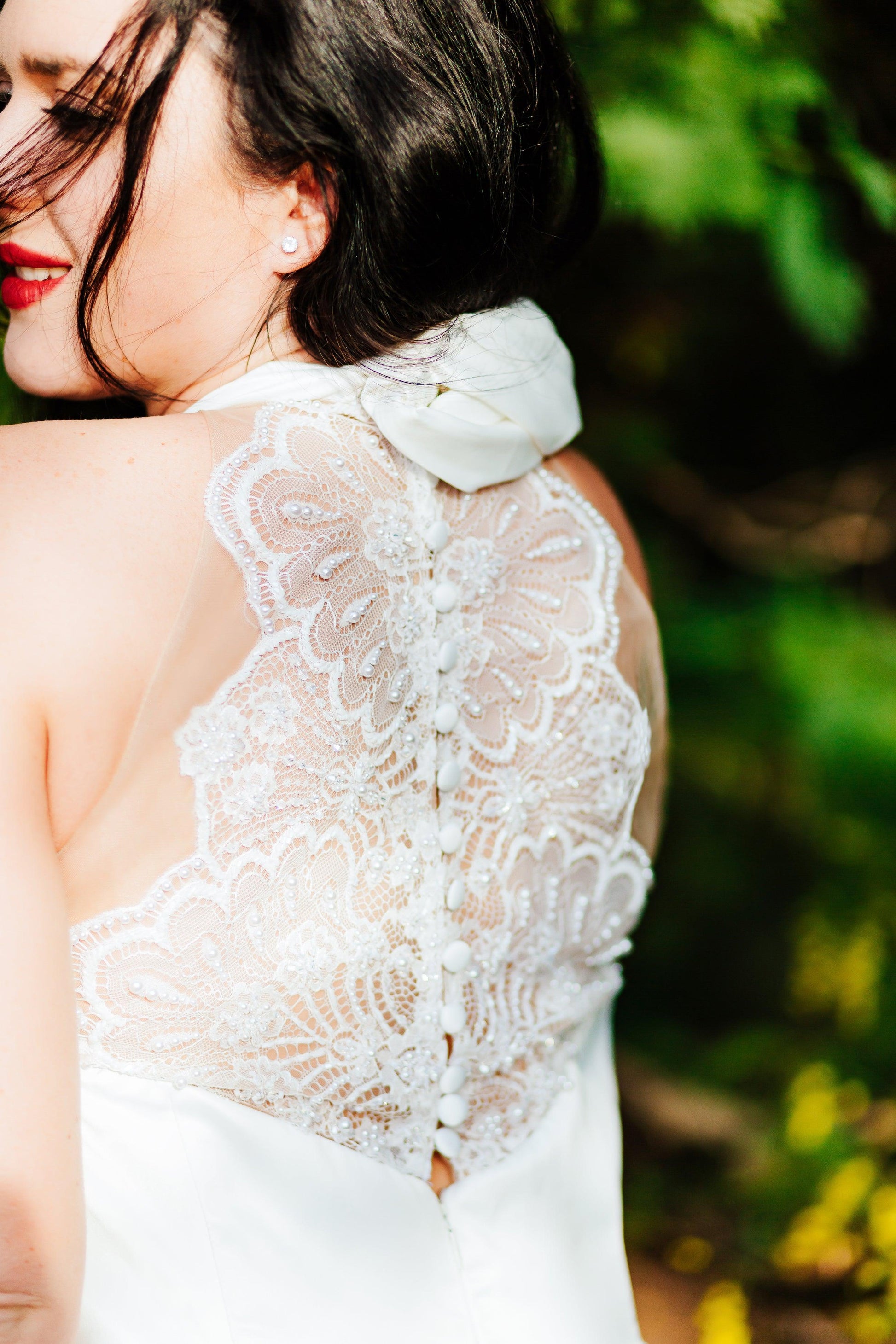 White Satin Gown | a Line Satin Gown | Dare and Dazzle