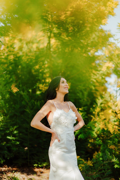 Fit and Flare Gown | Satin Wedding Gown | Dare and Dazzle