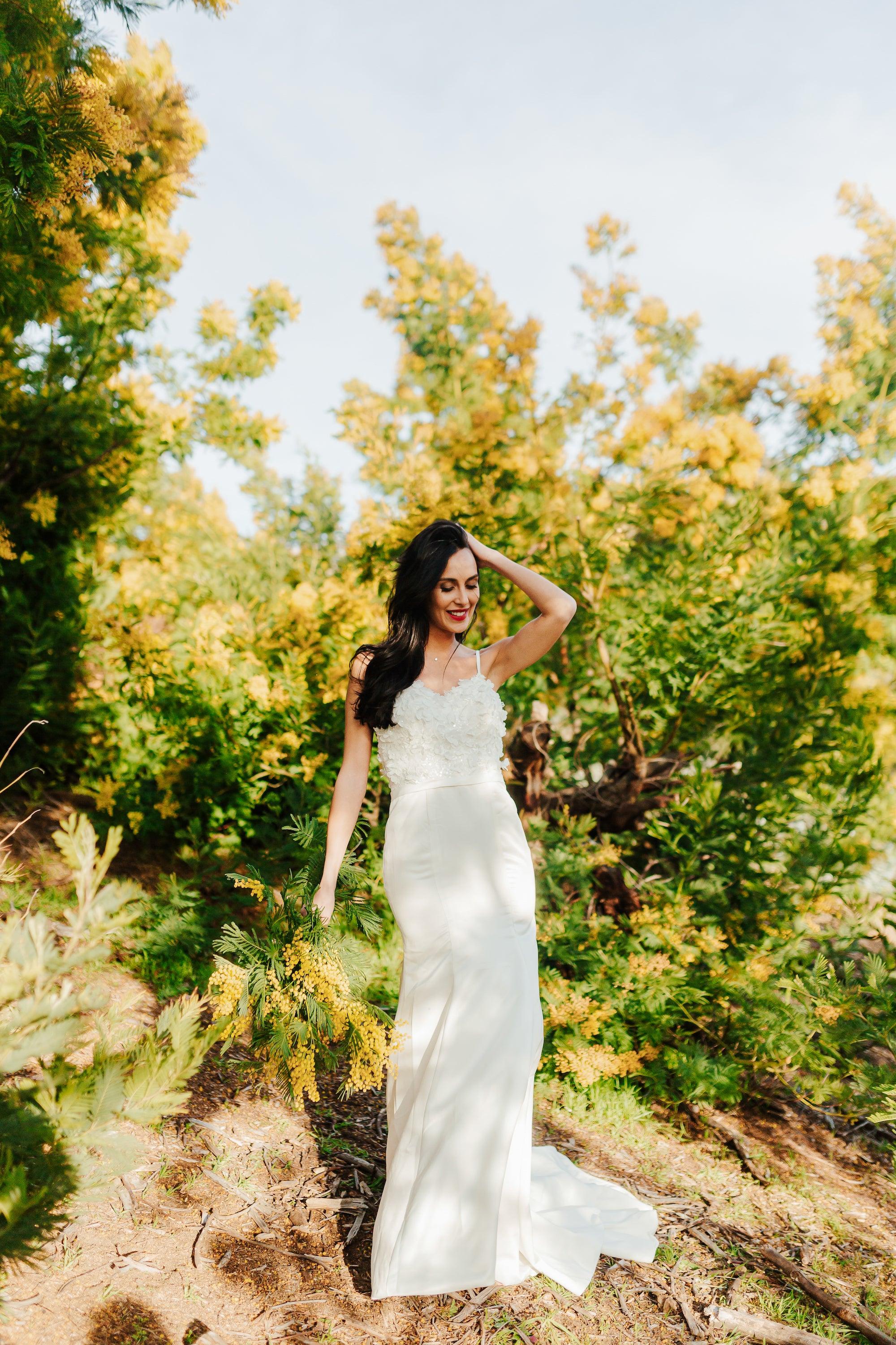 Fit and Flare Gown | Satin Wedding Gown | Dare and Dazzle