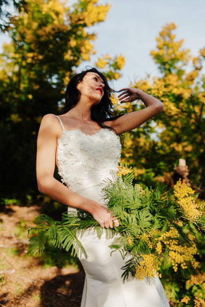 Fit and Flare Gown | Satin Wedding Gown | Dare and Dazzle