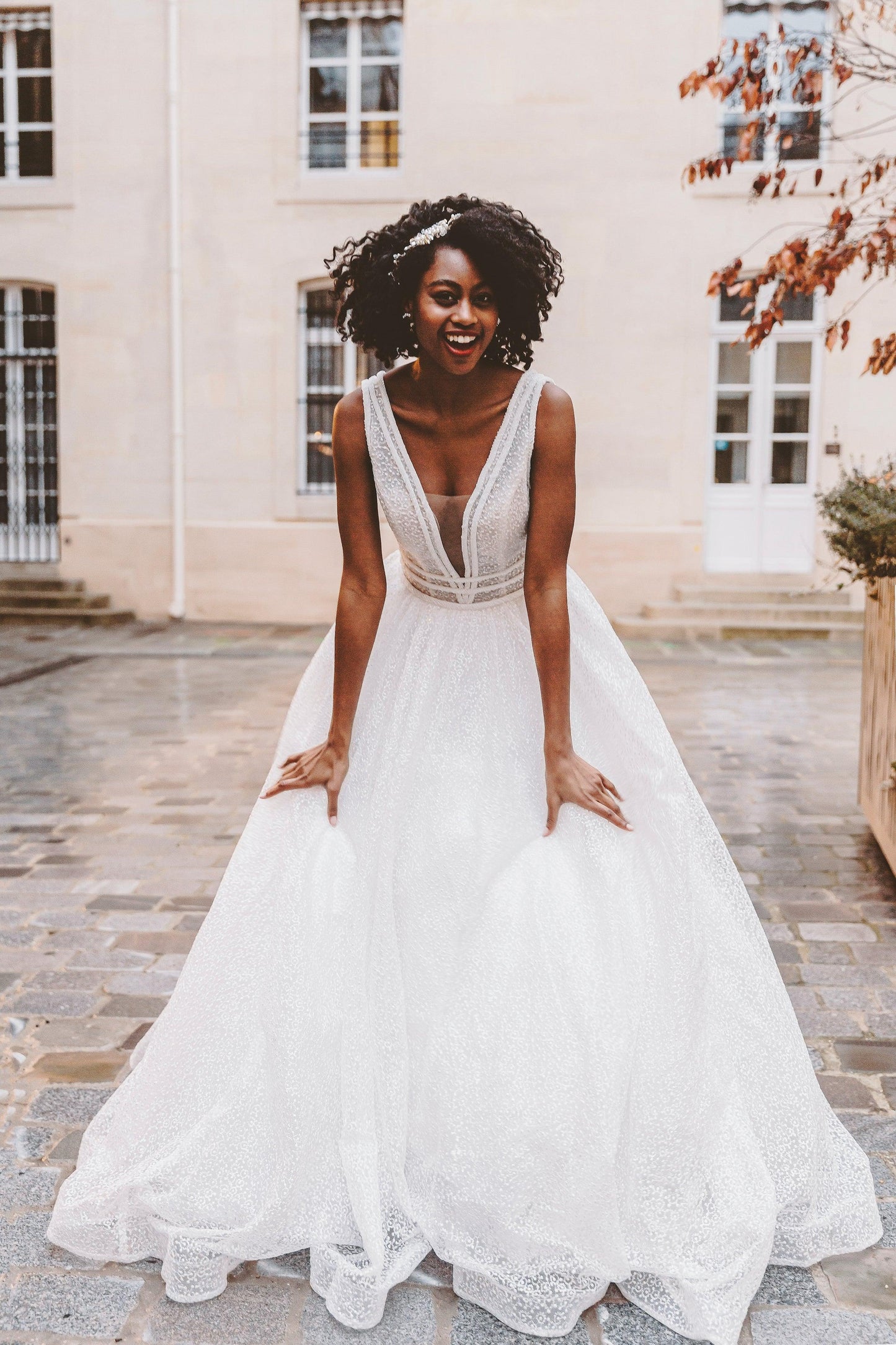 A Line Wedding Dress | Amelia Wedding Dress | Dare and Dazzle