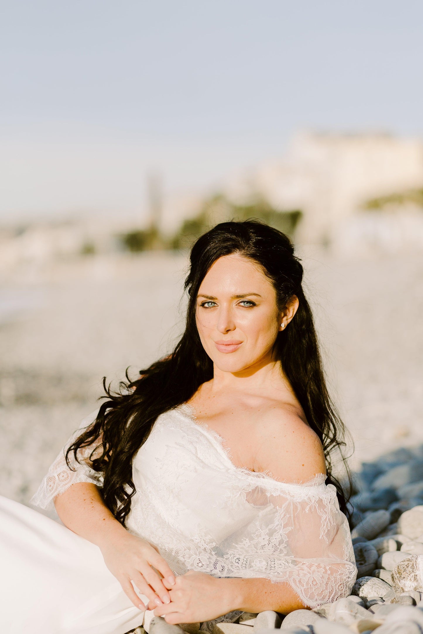 Off the Shoulder Gown | Beach Wedding Dress | Dare and Dazzle