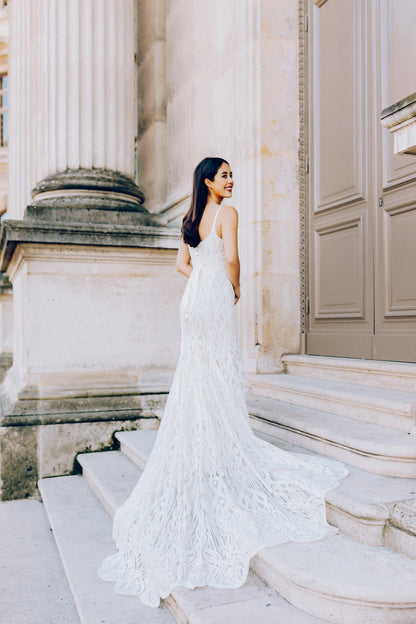 Fit and Flare Wedding Dress | Gabriela Gown | Dare and Dazzle