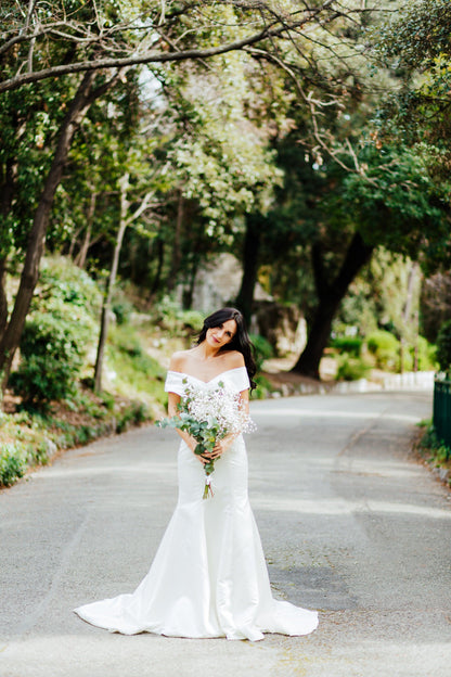 Off Shoulder Gown | Fit and Flare Gown | Dare and Dazzle