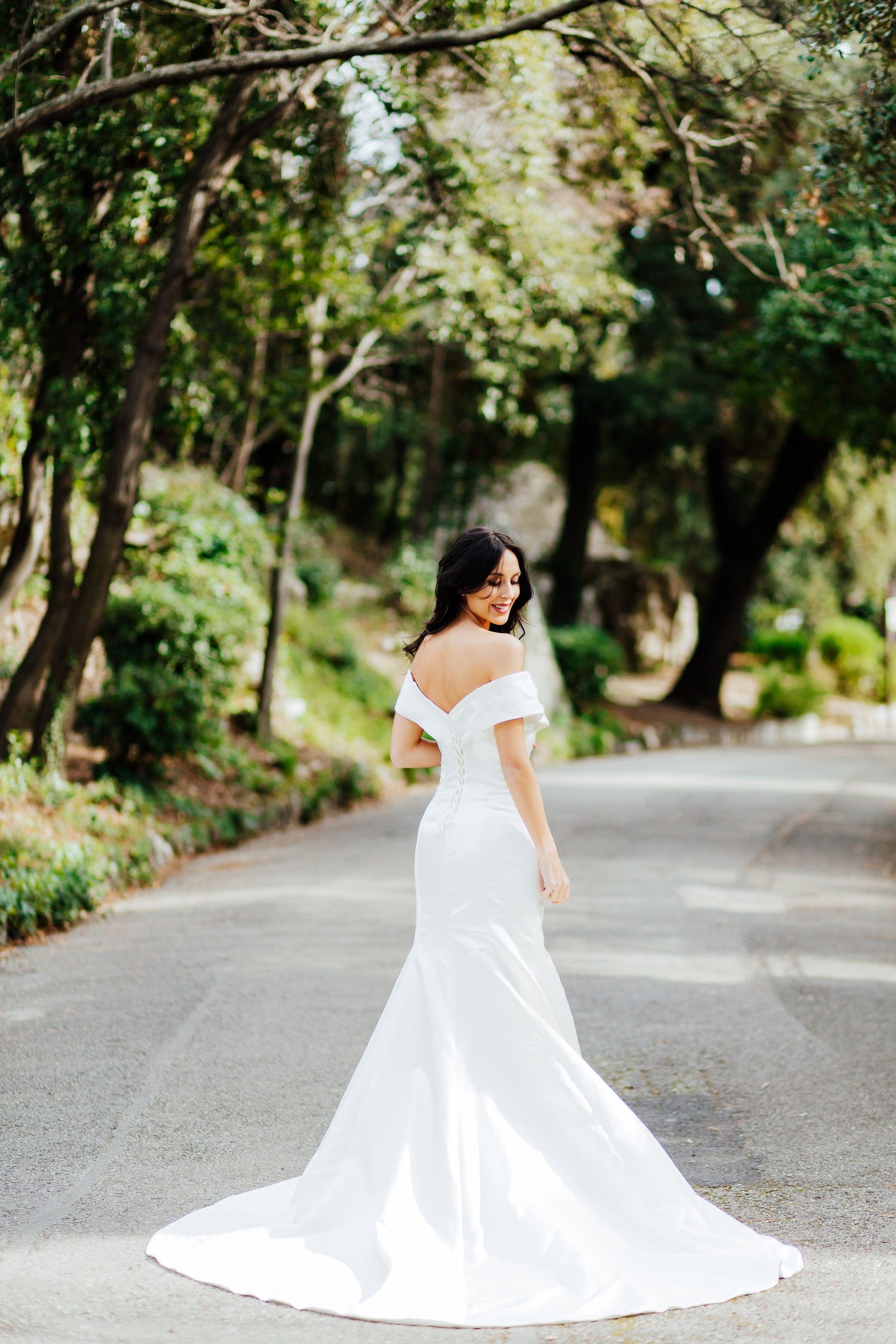 Off Shoulder Gown | Fit and Flare Gown | Dare and Dazzle Try-on / 20 / Ivory Off Shoulder Gown | Fit and Flare Gown | Dare and Dazzle Try-on / 20 / Ivory