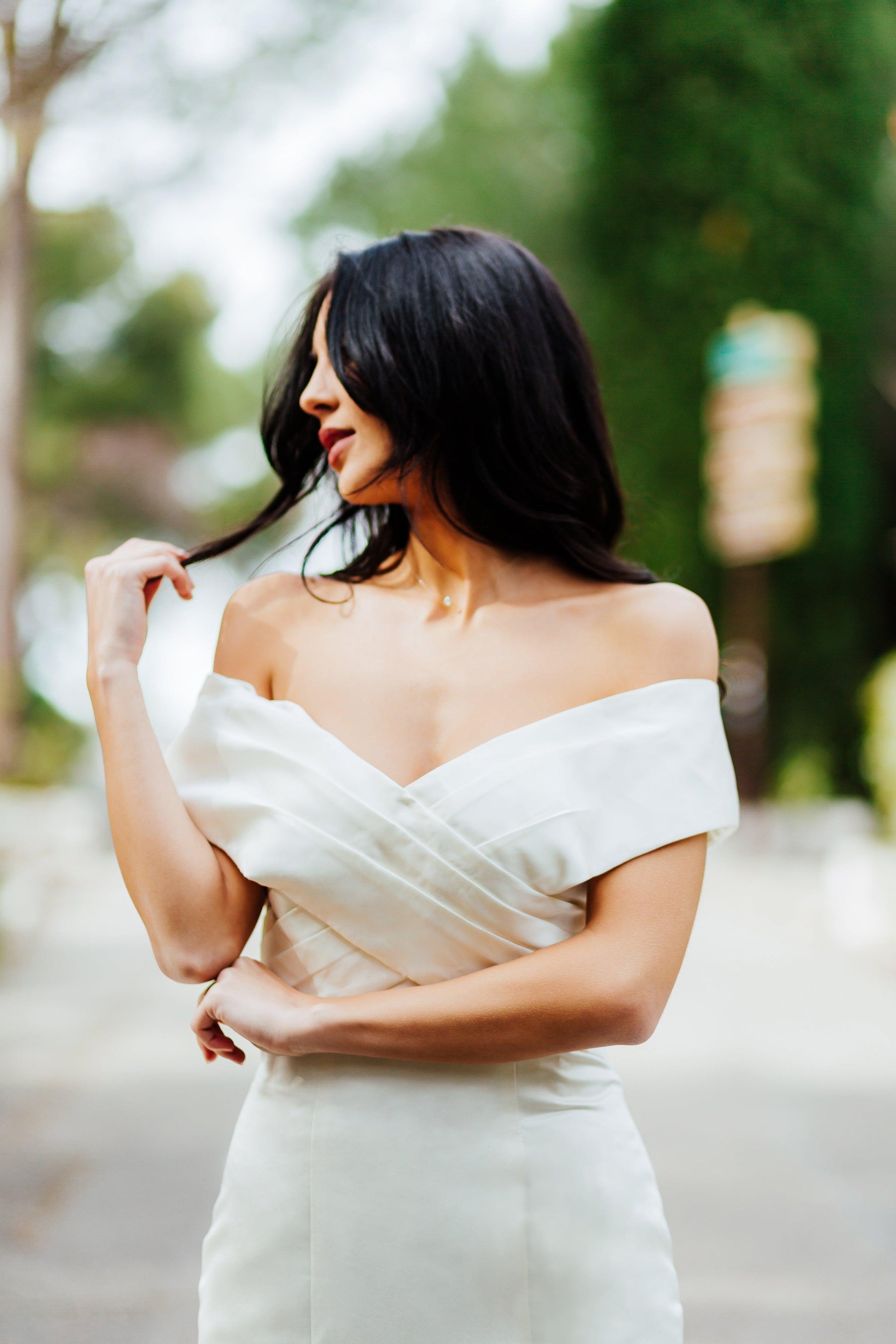 Off Shoulder Gown | Fit and Flare Gown | Dare and Dazzle