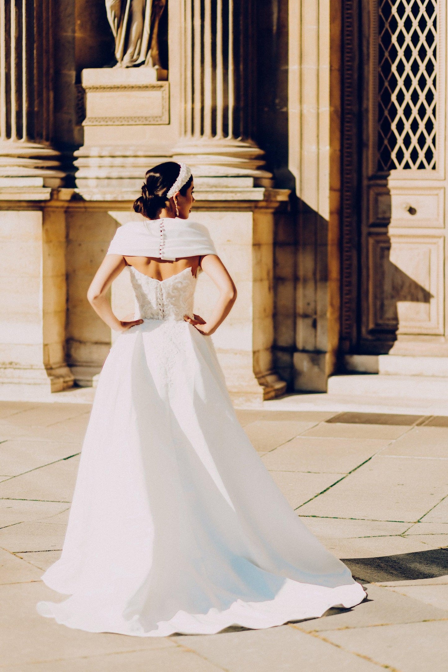 Satin Wedding Dress | Fit and Flare Wedding Dress | Dare and Dazzle