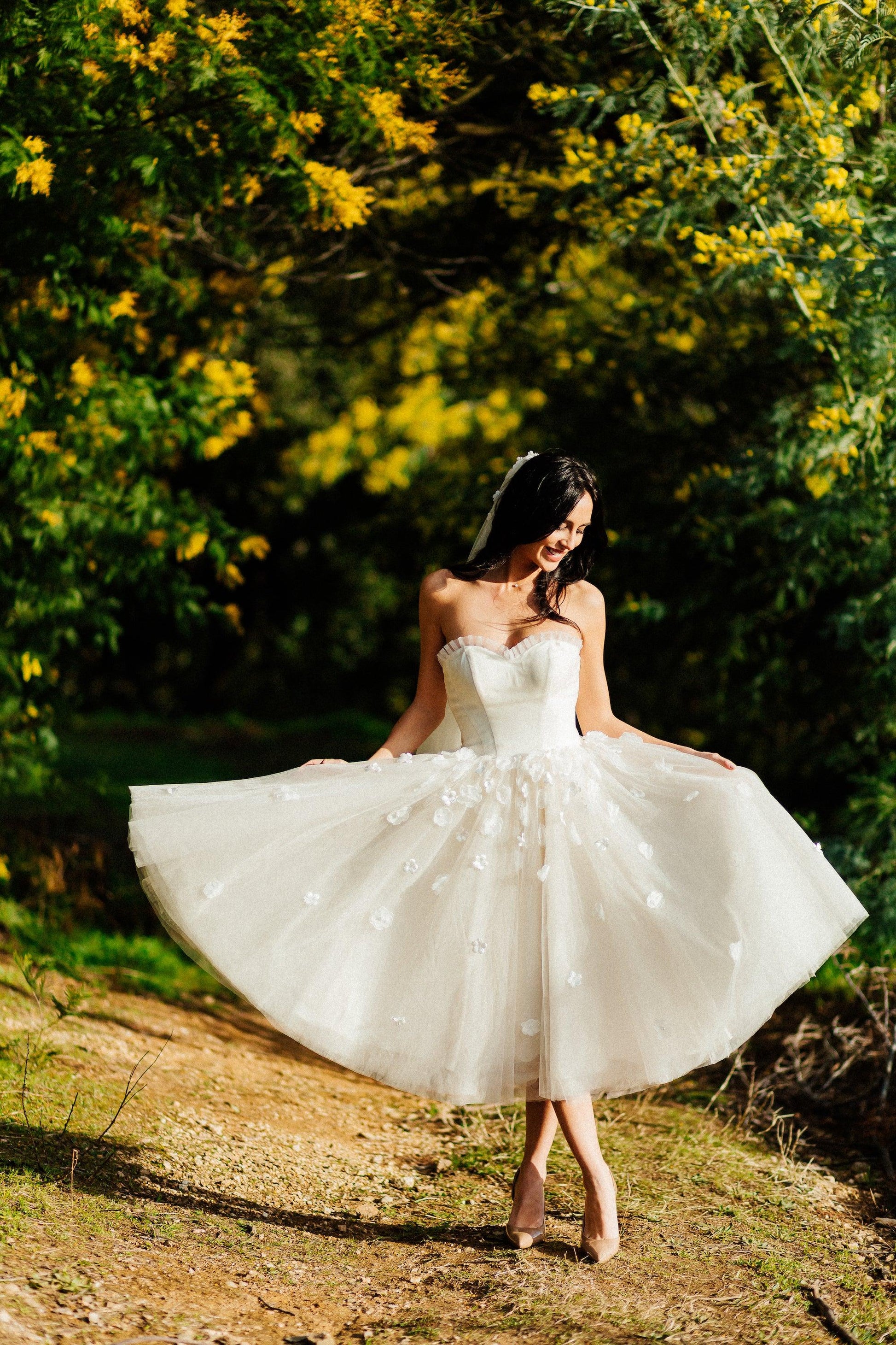 Tea Length Wedding Dress | Tea Length Dress | Dare and Dazzle