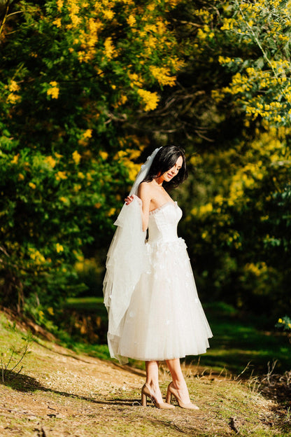 Tea Length Wedding Dress | Tea Length Dress | Dare and Dazzle