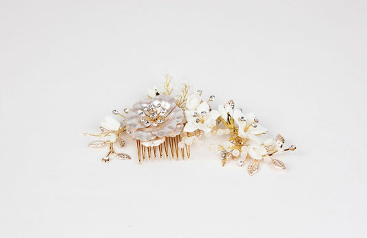 Flower Hair Comb | Hair Comb Clip | Dare and Dazzle
