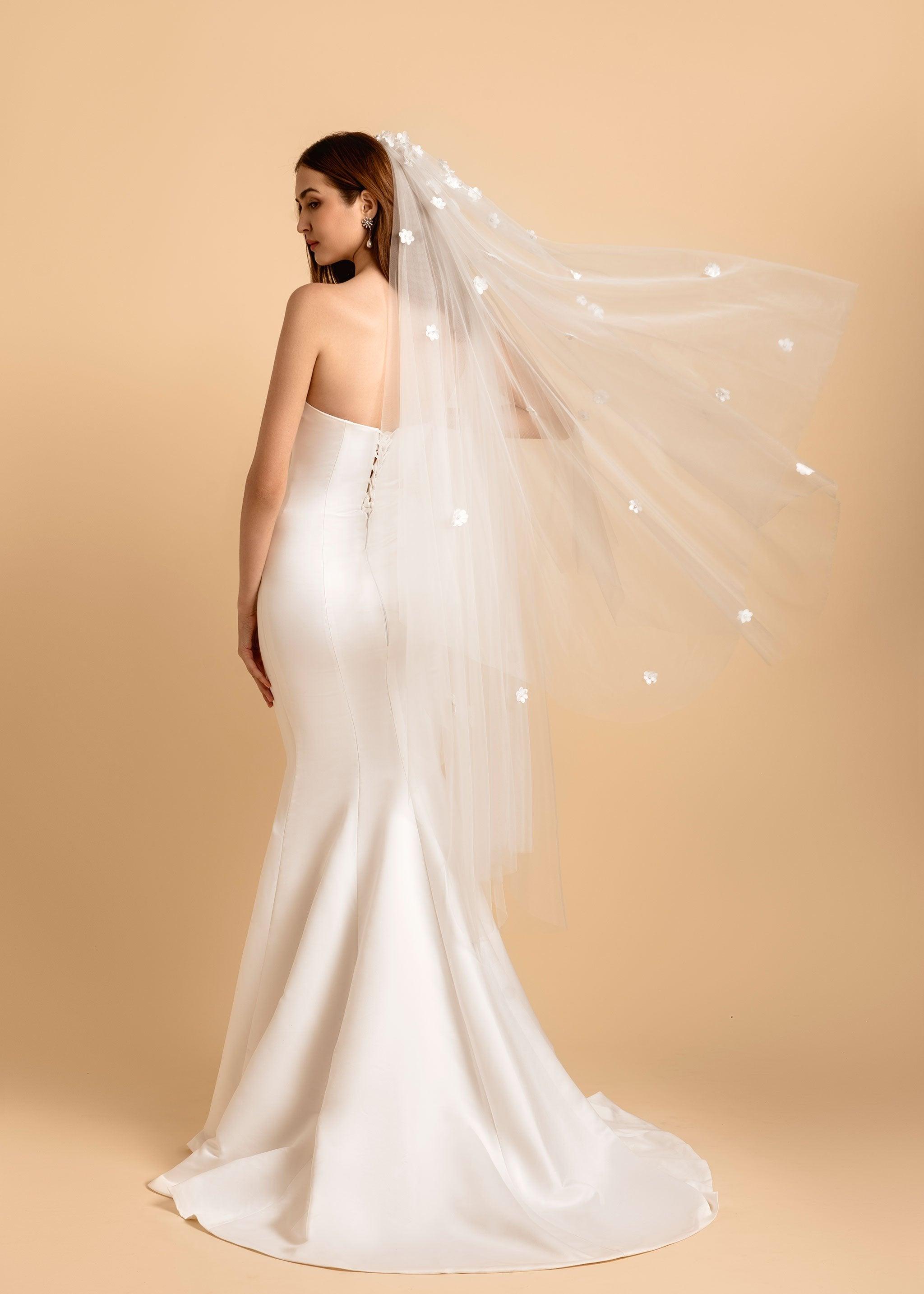 Strapless Wedding Gown | Trumpet Silhouette Dress | Dare and Dazzle
