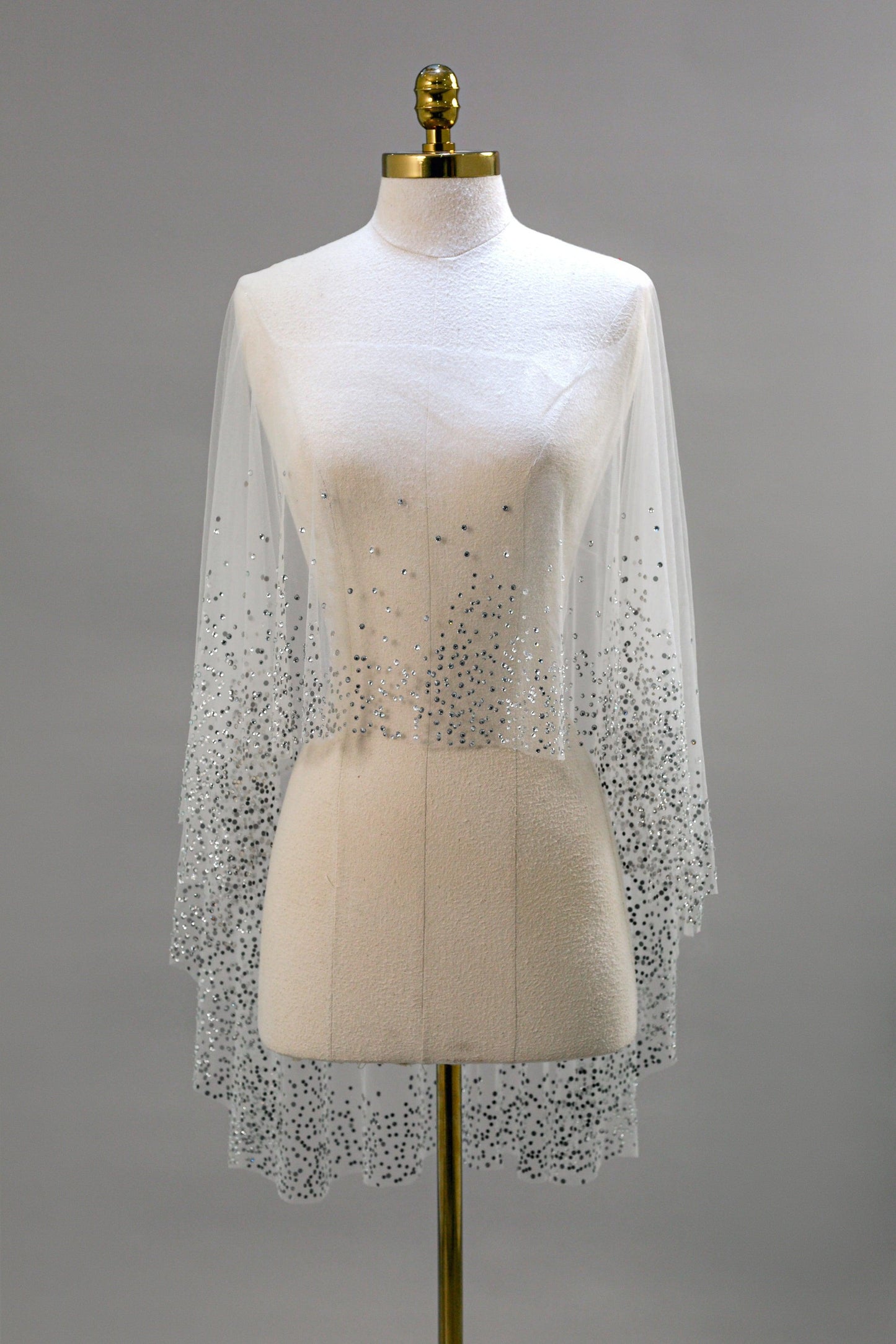 Wedding Cape Veil | Angelica Cape Veil | Dare and Dazzle