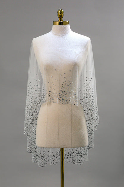 Wedding Cape Veil | Angelica Cape Veil | Dare and Dazzle
