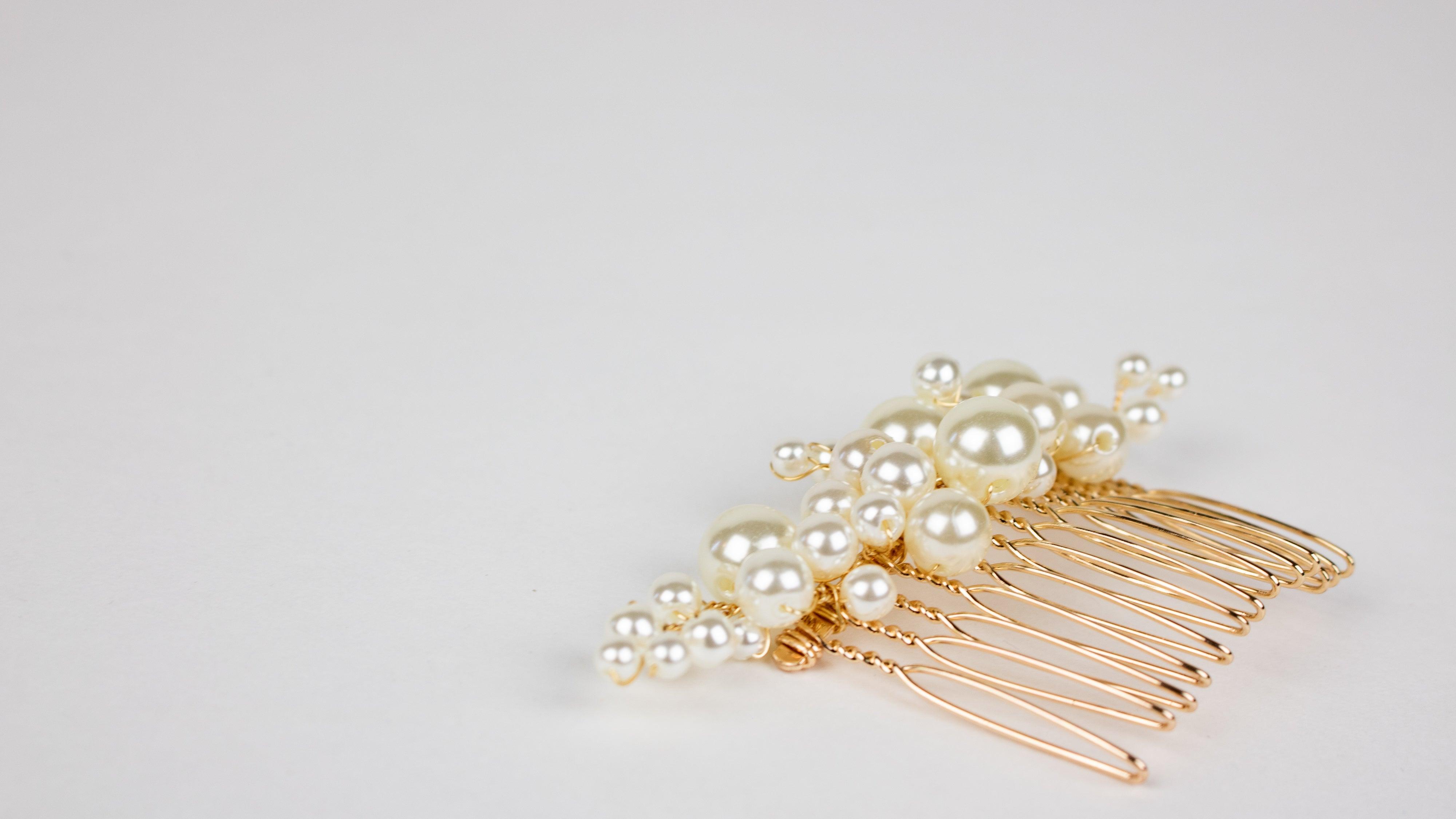 Pearl Hair Comb | Pearl Hair Clip | Dare and Dazzle
