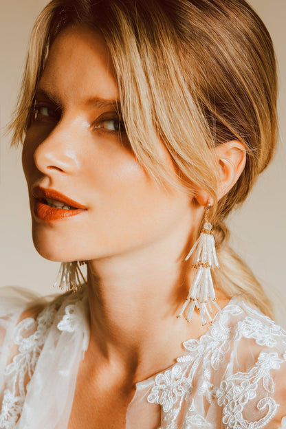 Beaded Bridal Earrings | Beaded Wedding Earrings | Dare and Dazzle