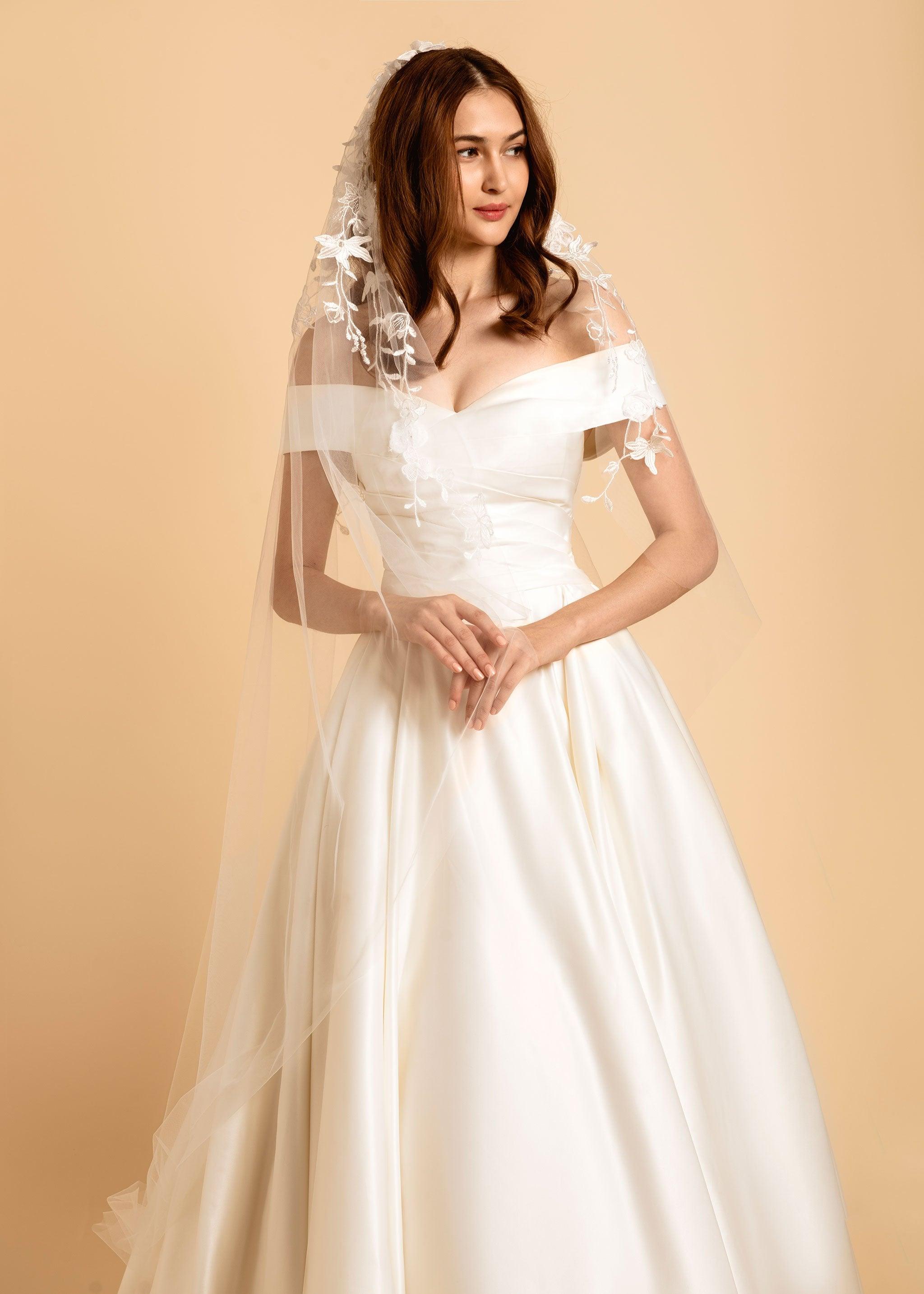 Off Shoulder Wedding Gown | Off the Shoulder Gown | Dare and Dazzle