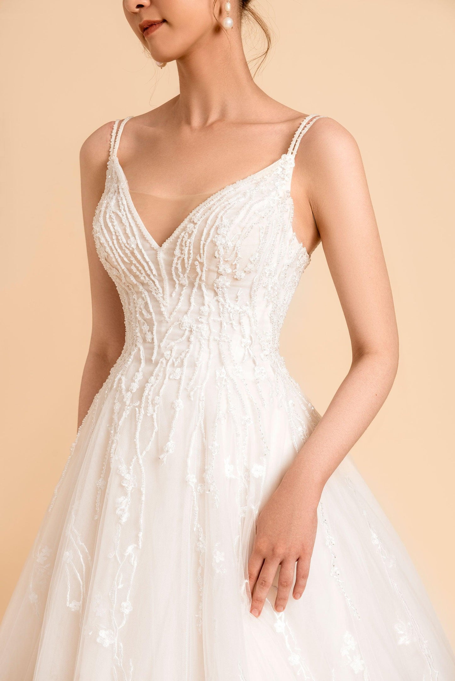 A Line Wedding Gown | A Line Silhouette Dress | Dare and Dazzle