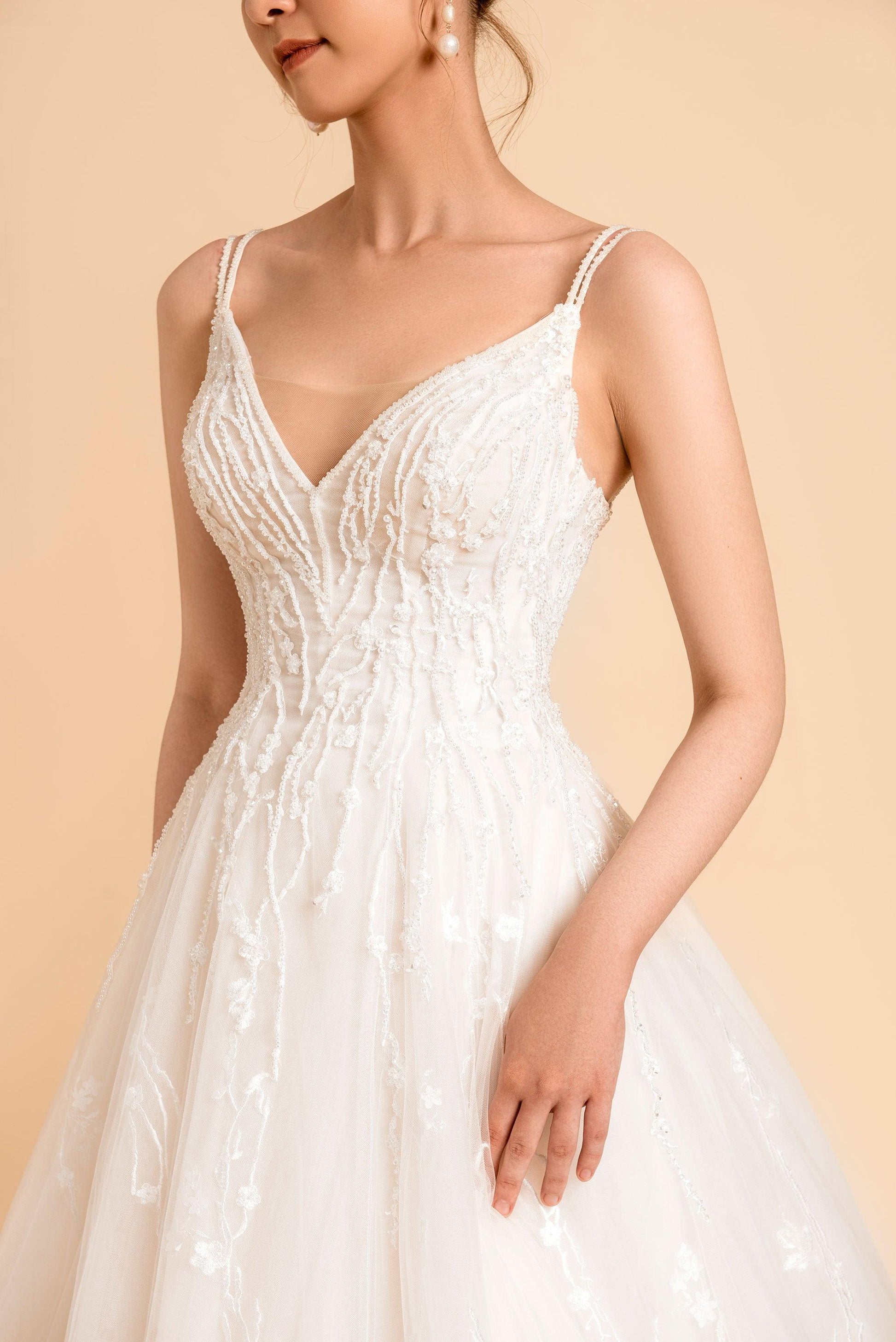 A Line Wedding Gown | A Line Silhouette Dress | Dare and Dazzle