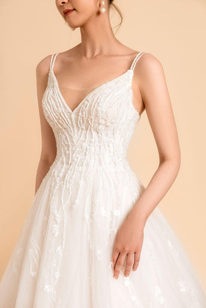 A Line Wedding Gown | A Line Silhouette Dress | Dare and Dazzle