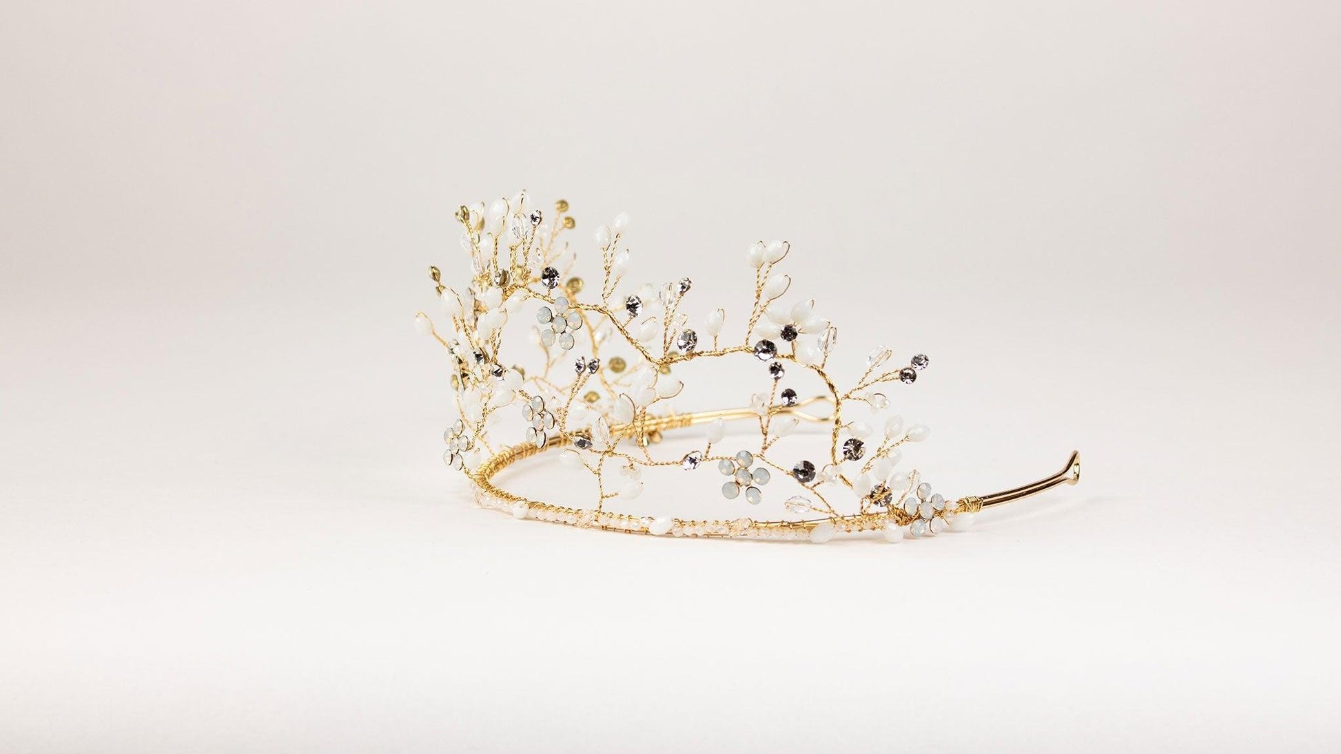 Wedding Tiara Crown | Flower Wedding Tiara | Dare and Dazzle