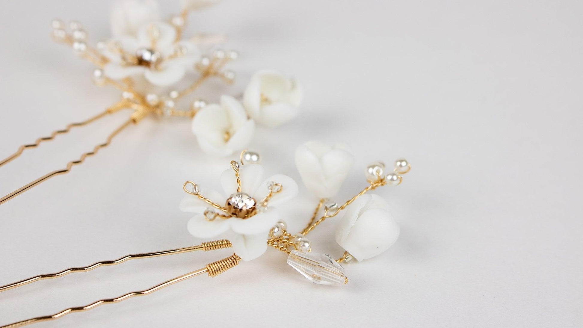 Ceramic Flower Comb | Lavender Hair Comb | Dare and Dazzle