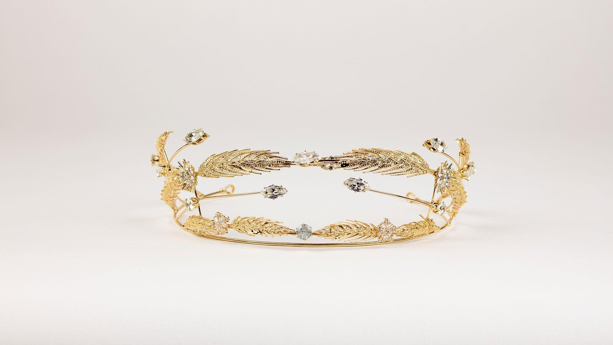 Gold Bridal Headpiece | Gold Hair Band | Dare and Dazzle