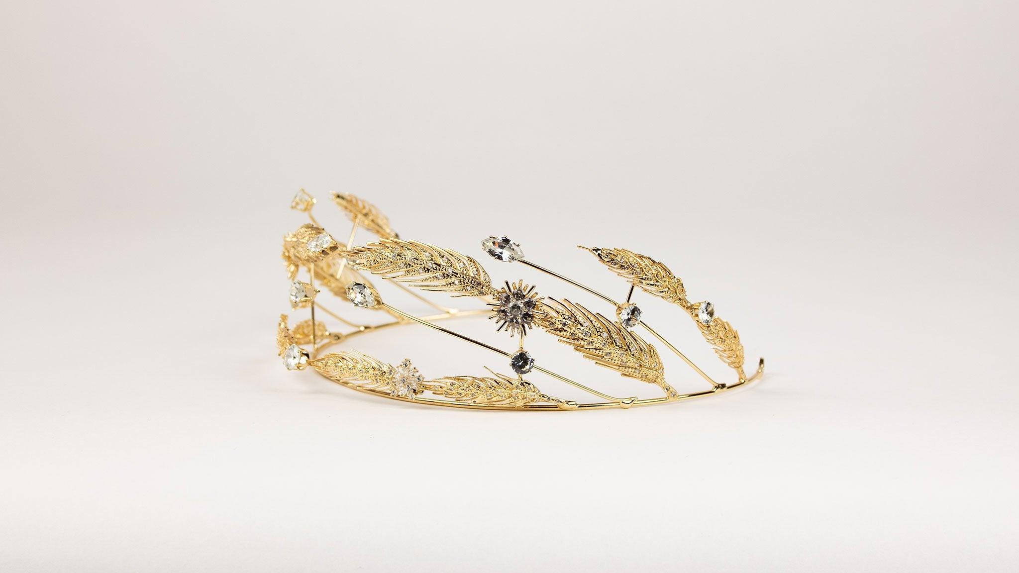 Gold Bridal Headpiece | Gold Hair Band | Dare and Dazzle