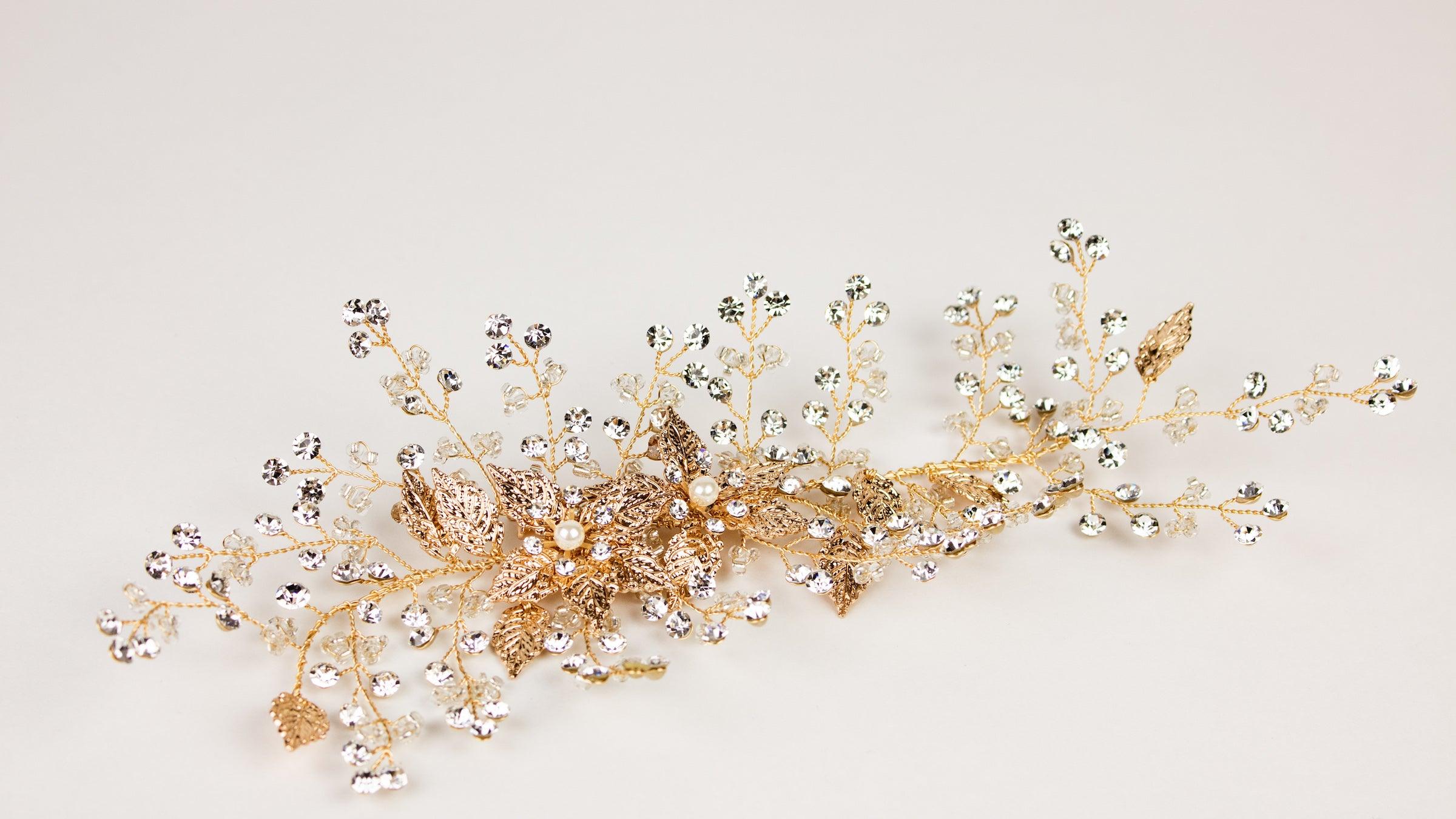 Bridal Hair Accessories | Floral Hair Comb | Dare and Dazzle