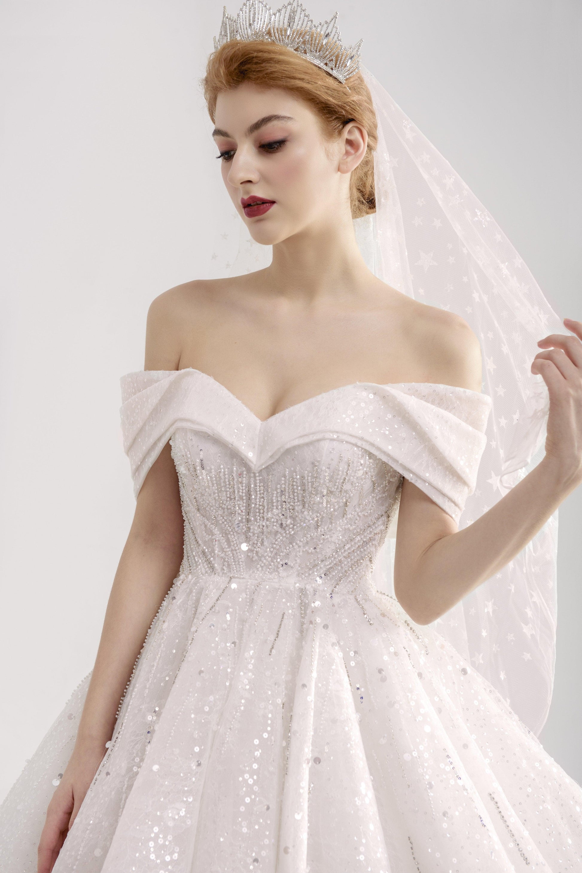 Princess Wedding Gown | Off Shoulder Bridal Gown | Dare and Dazzle