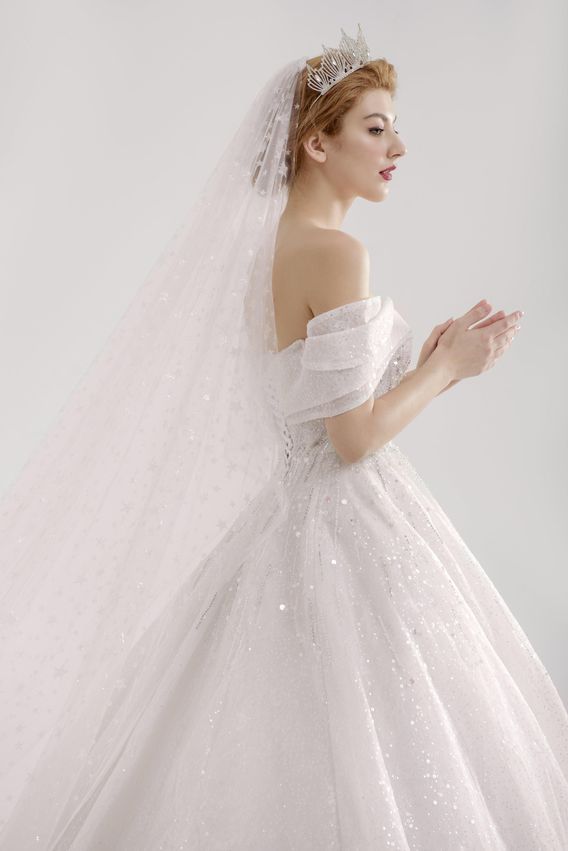 Princess Wedding Gown | Off Shoulder Bridal Gown | Dare and Dazzle