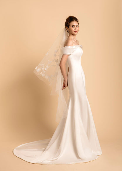 Off Shoulder Satin Dress | Fit and Flare Dress |  | Dare and Dazzle