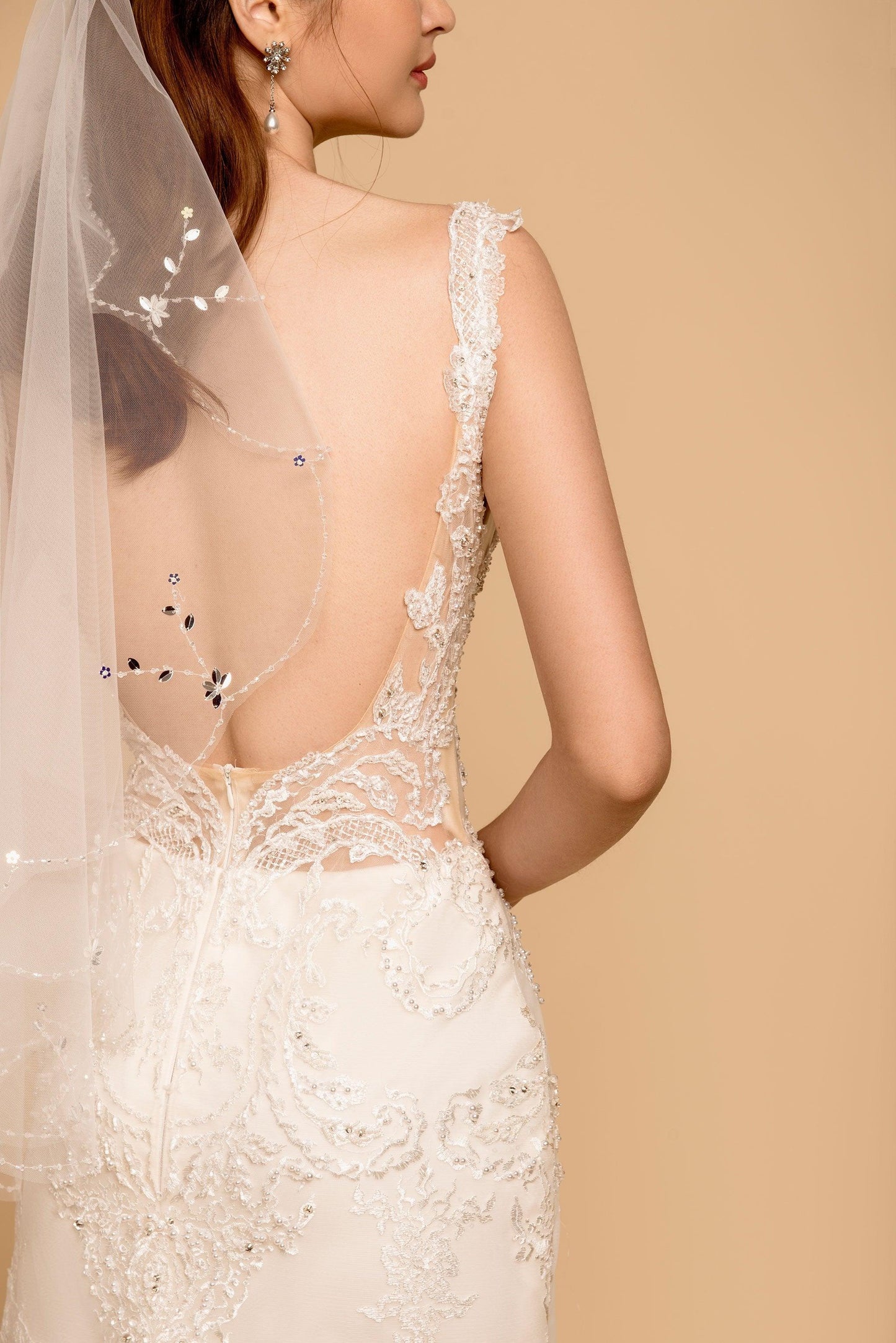 Fit and Flare Wedding Gown | Lace Back Dress | Dare and Dazzle