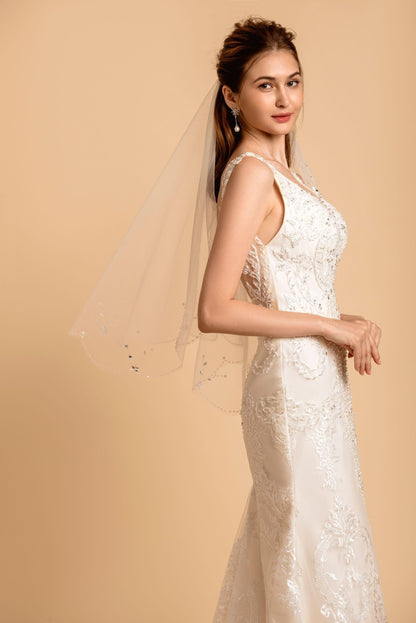 Fit and Flare Wedding Gown | Lace Back Dress | Dare and Dazzle