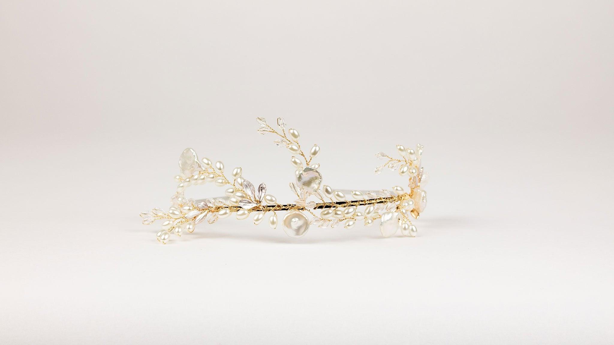 Pearl Wedding Headband | Muscari Headband | Dare and Dazzle