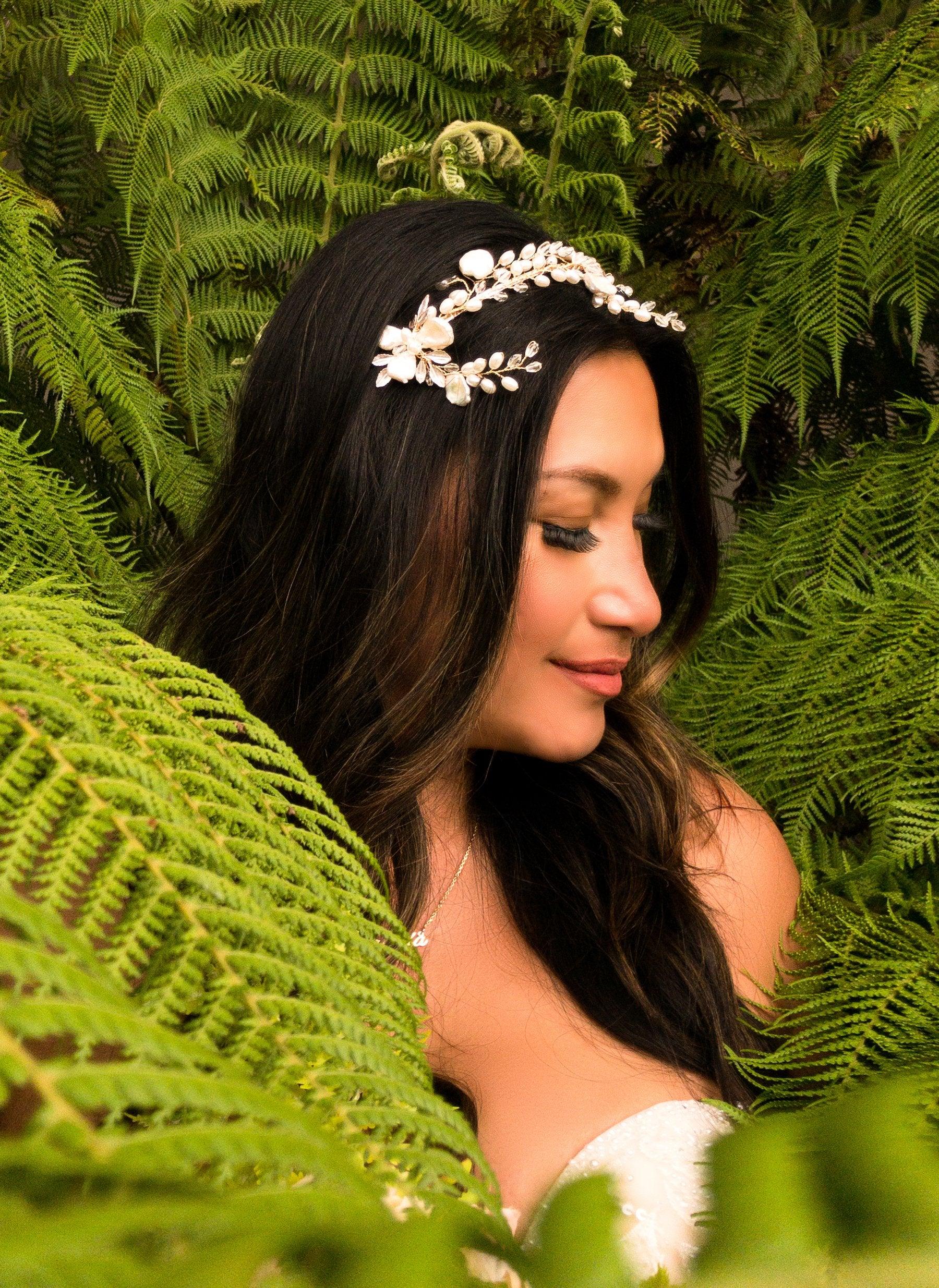 Pearl Wedding Headband | Muscari Headband | Dare and Dazzle